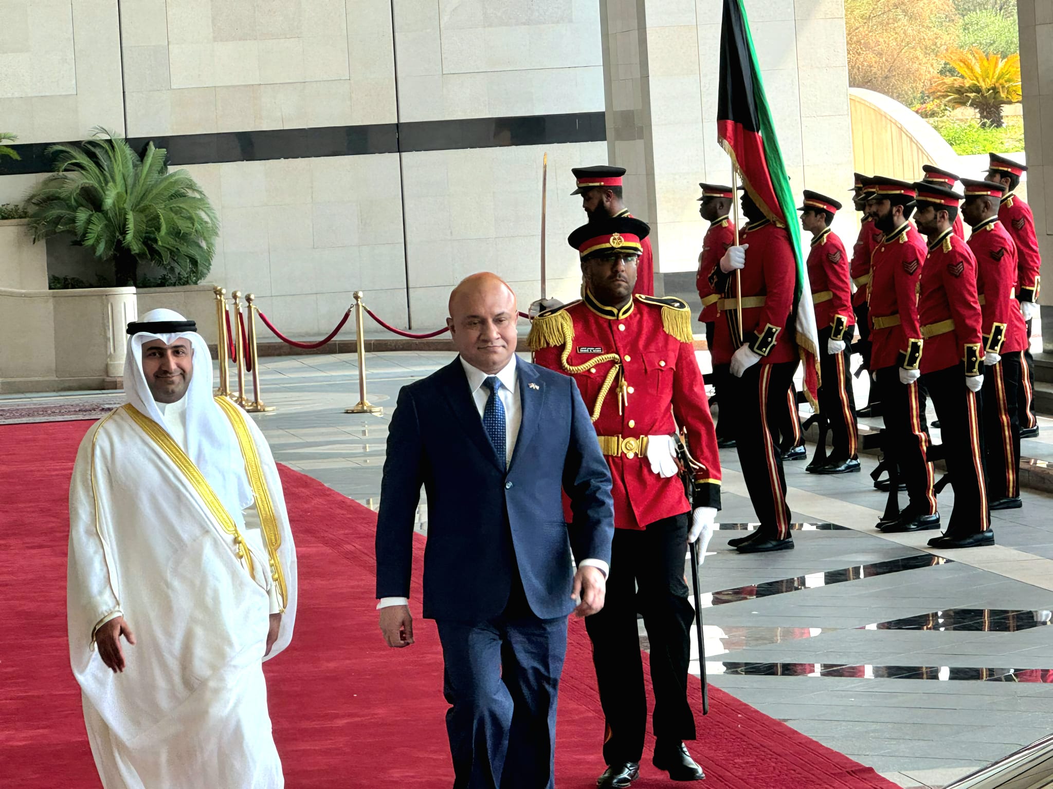 H.E. the Ambassador of Bangladesh Bangladesh to Kuwait also inspected the guard of Kuwait Armed Forces