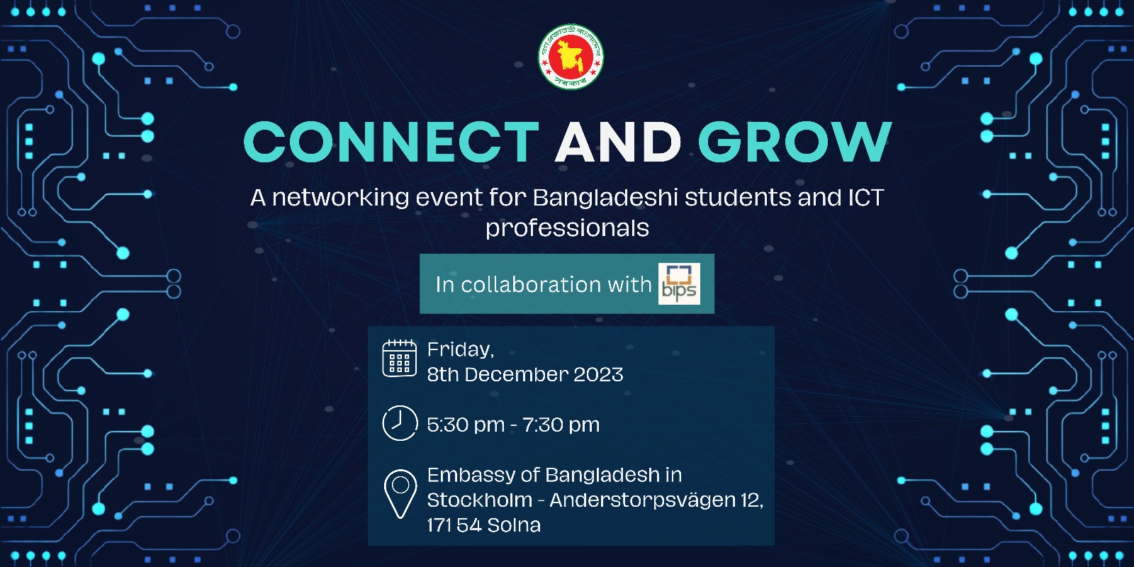 Connect and Grow - networking event for Bangladeshi students and ICT professionals (2023)